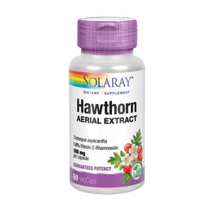 Solaray, Hawthorn Aerial Extract, 100 mg, 60 Veg Caps