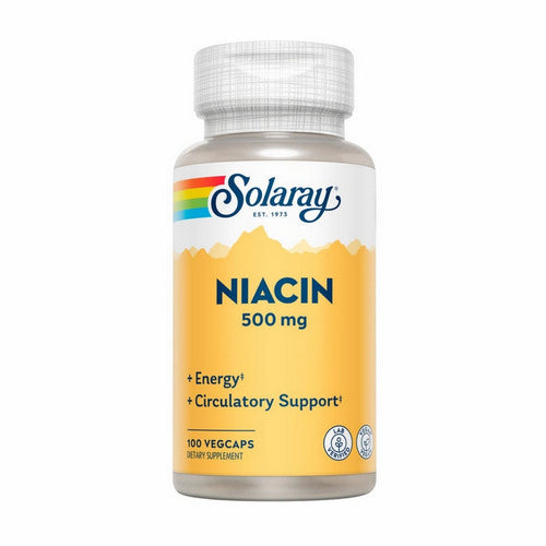 Solaray, Niacin, 500 mg, 100 Veg Caps