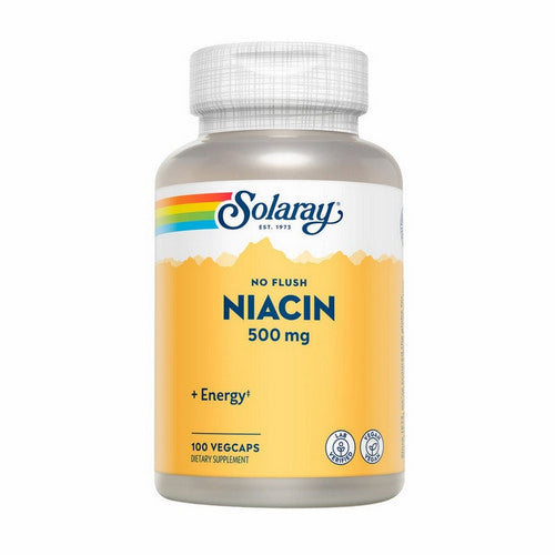 Solaray, Niacin No Flush, 500 Mg, 100 Veg Caps