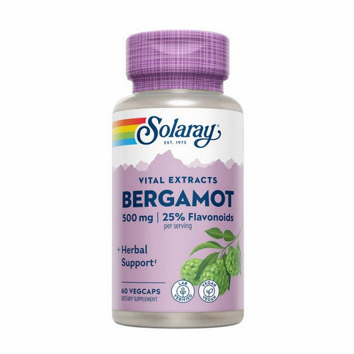 Solaray, Advanced Formula Bergamot, 500 mg, 60 Veg Caps