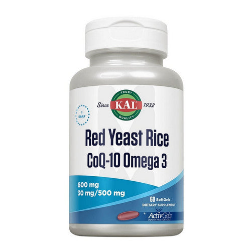 Kal, Red Yeast Rice CoQ10 Omega 3, 60 Softgels