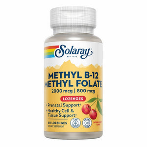 Solaray, Methyl B-12, Methyl Folate 60 Count
