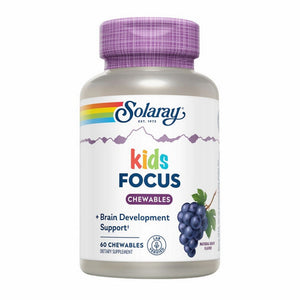 Solaray, Kids Focus Chewables Natural Grape, 60 Count
