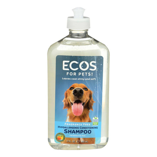 Earth Friendly, Hypoallergenic Conditioning Dog Shampoo Fragrance Free, 17 Oz
