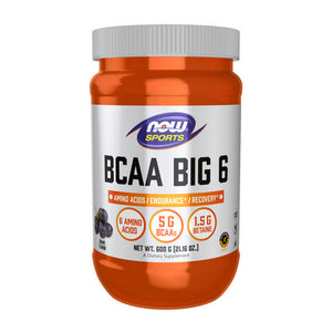 Now Foods, BCAA Big 6, Grape Flavor 600 Grams