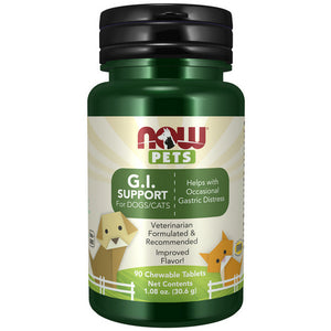 Now Foods, Pets GI Support (Probiotic), 90 Lozenges