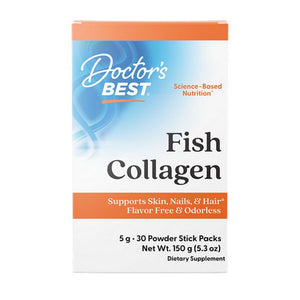Doctors Best, Fish Collagen With Naticol, 5 g, 30 Powder Stick Packs