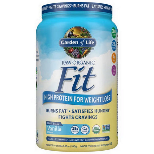 Garden of Life, Raw Organic Fit High Protein For Weight Loss Vanilla, 32.80 Oz