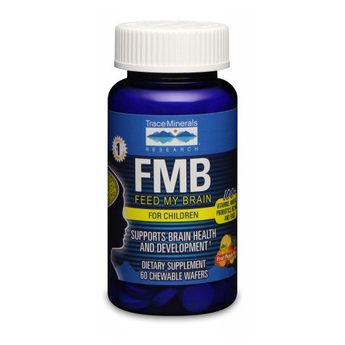 Trace Minerals, Feed My Brain - For Children, 60 Wafers