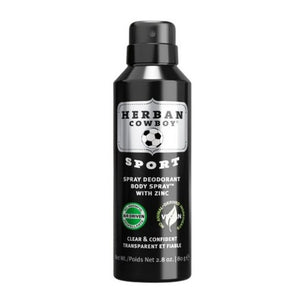 Herban Cowboy, Dry Spray  Deodorant, Sport 2.8 Oz