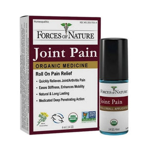 Forces of Nature, Joint Pain Roll-On Organic Plant Medicine, 4 Ml