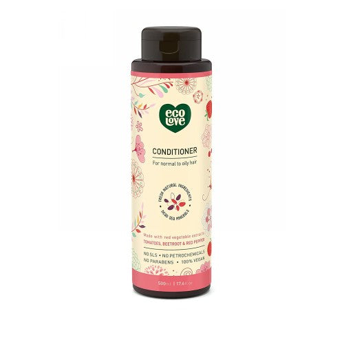 Eco Love, Red Vegetables Conditioner For Normal To Oily Hair, 17.6 Oz