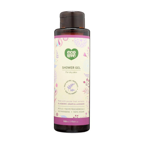 Eco Love, 100% Vegan Shower Gel, 17.6 Oz