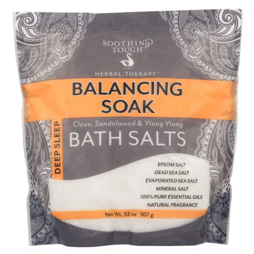 Soothing Touch, Herbal Therapy Epsom Bath Salts Balancing Soak, 32 Oz