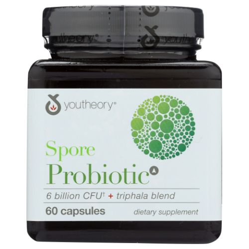 Youtheory, Spore Probiotic Plus Triphala Blend, 60 Veg Caps