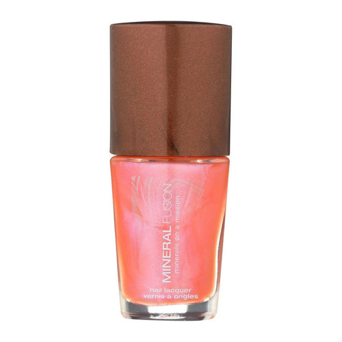 Mineral Fusion, Pink Fire Opal Nail Polish, .33 Oz