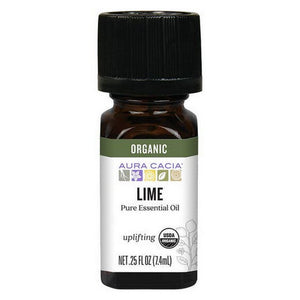 Aura Cacia, Organic Essential Oil, Lime 0.25 Oz
