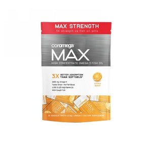Coromega, Max High Concentrate Omega-3, Citrus Burst 30 Count