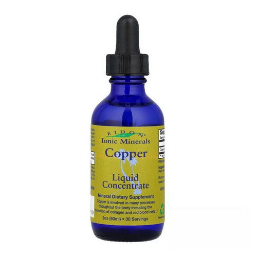 Eidon Ionic Minerals, Copper Liquid Concentrate, 2 Oz