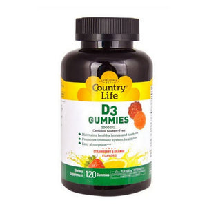 Country Life, D3 Gummies, 120 Count