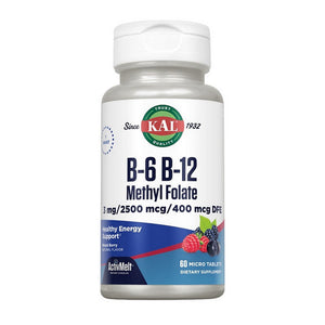 Kal, B-6 B-12 Methyl Folate Mixed Berry, 60 Count