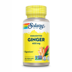 Solaray, Fermented Ginger, 400 Mg, 100 Veg Caps
