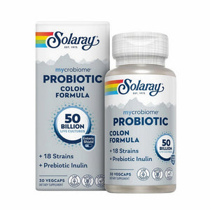 Solaray, Mycrobiome Probiotic Colon Formula, 30 Veg Caps