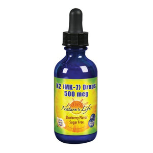 Nature's Life, Vitamin K2 (Mk7) Drops Blueberry, 2 Oz