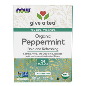 Now Foods, Organic Peppermint Tea, 24 Bags