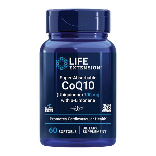 Life Extension, Coq10 Ubiquinone With D-Limonene, 100 mg, 60 Softgels