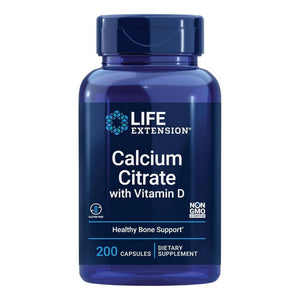 Life Extension, Calcium Citrate W/Vitamin D, 200 Veg Caps