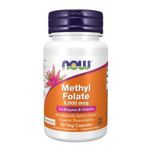 Now Foods, Methyl Folate, 5000 mcg, 50 Veg Caps