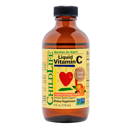 Child Life Essentials, Liquid Vitamin C Natural Orange, 4 Oz