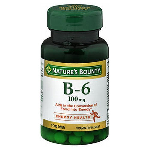 Nature's Bounty, Vitamin B-6, 100 mg, 24 X 100 Tabs