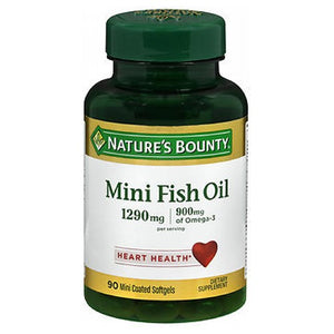 Nature's Bounty, Mini Fish Oil Mini Coated, 1290 mg, 24 X 90 Mini Softgels
