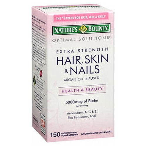 Nature's Bounty, Extra Strength Hair Skin And Nails, 5,000 Mcg, 150 Softgels
