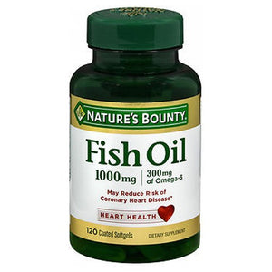 Nature's Bounty, Fish Oil Of Omega-3 Coated Softgels, 1000 mg, 24 X 120 Softgels