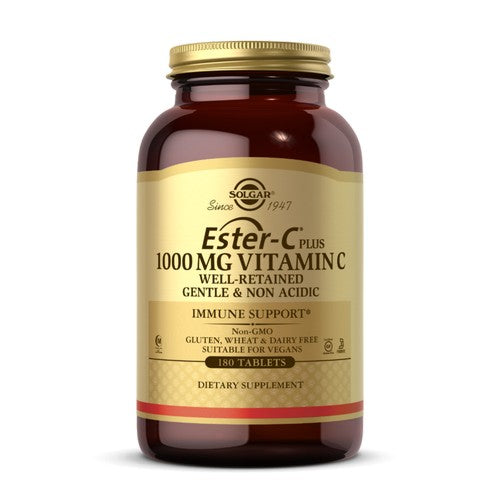 Solgar, Ester-C + Vitamin C  (Ester-C Ascorbate Complex), 1000mg, 180 Tabs
