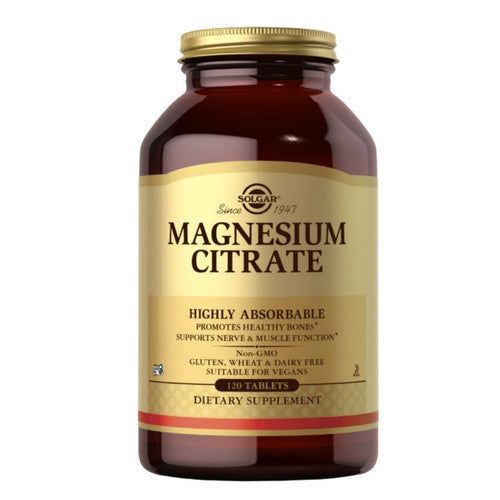 Solgar, Magnesium Citrate, 120 Tabs