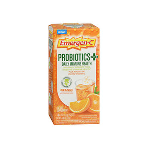 Emergen-C, Probiotics + Orange, 14 Count