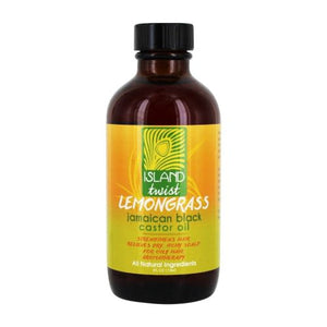 Island Twist, Jamaican Black Castor Oil, Lemongrass 4Oz