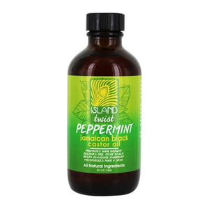 Island Twist, Jamaican Black Castor Oil, Peppermint 4Oz