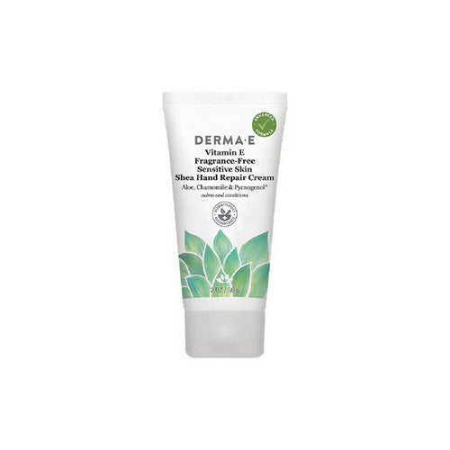 Derma e, Vitamin E Fragrance-Free Therapeutic Moisture Shea Hand Cream, 2 Oz