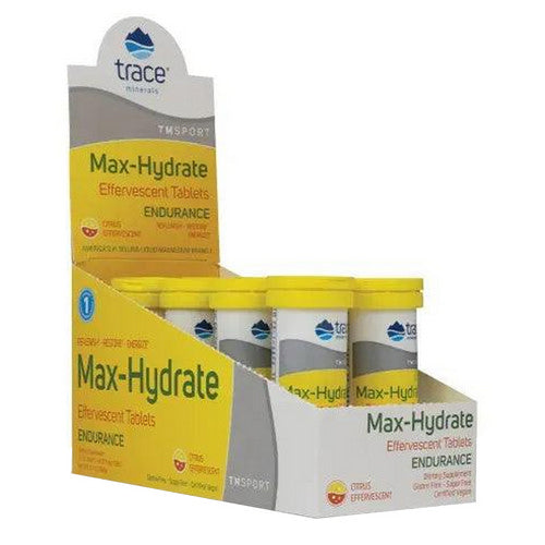 Trace Minerals, Max-Hydrate Endurance Citrus, 8 Tablets