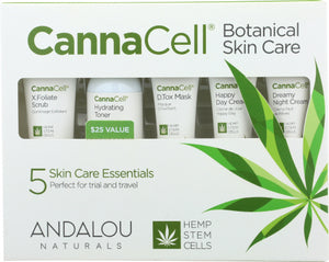 Andalou Naturals, CannaCell Botanical Kit, 5 Count