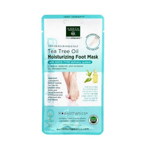 Earth Therapeutics, Tea Tree Oil Moisturizing Foot Mask, 1 Unit