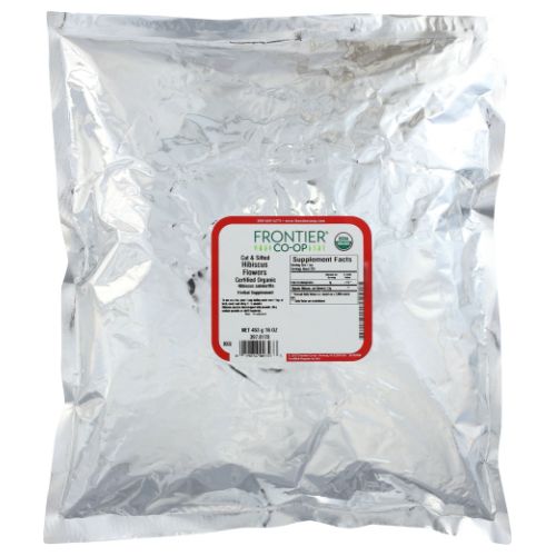 Frontier Coop, Organic Hibiscus Flower Cut and Sifted, 16 Oz