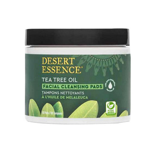 Desert Essence, Facial Cleansing Pads Tea Tree Oil, 50 Pads