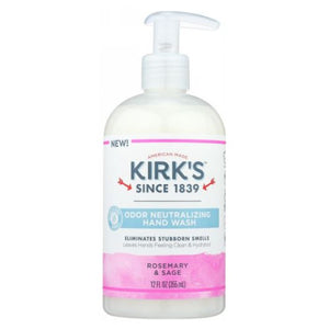 Kirk's Natural Products, Odor Neutralizing Hand Wash Rosemary Sage, 12 Oz