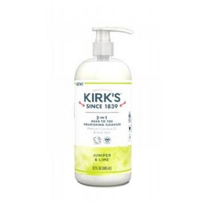 Kirk's Natural Products, 3-In-1 Cleanser, Juniper & Lime 32 Oz
